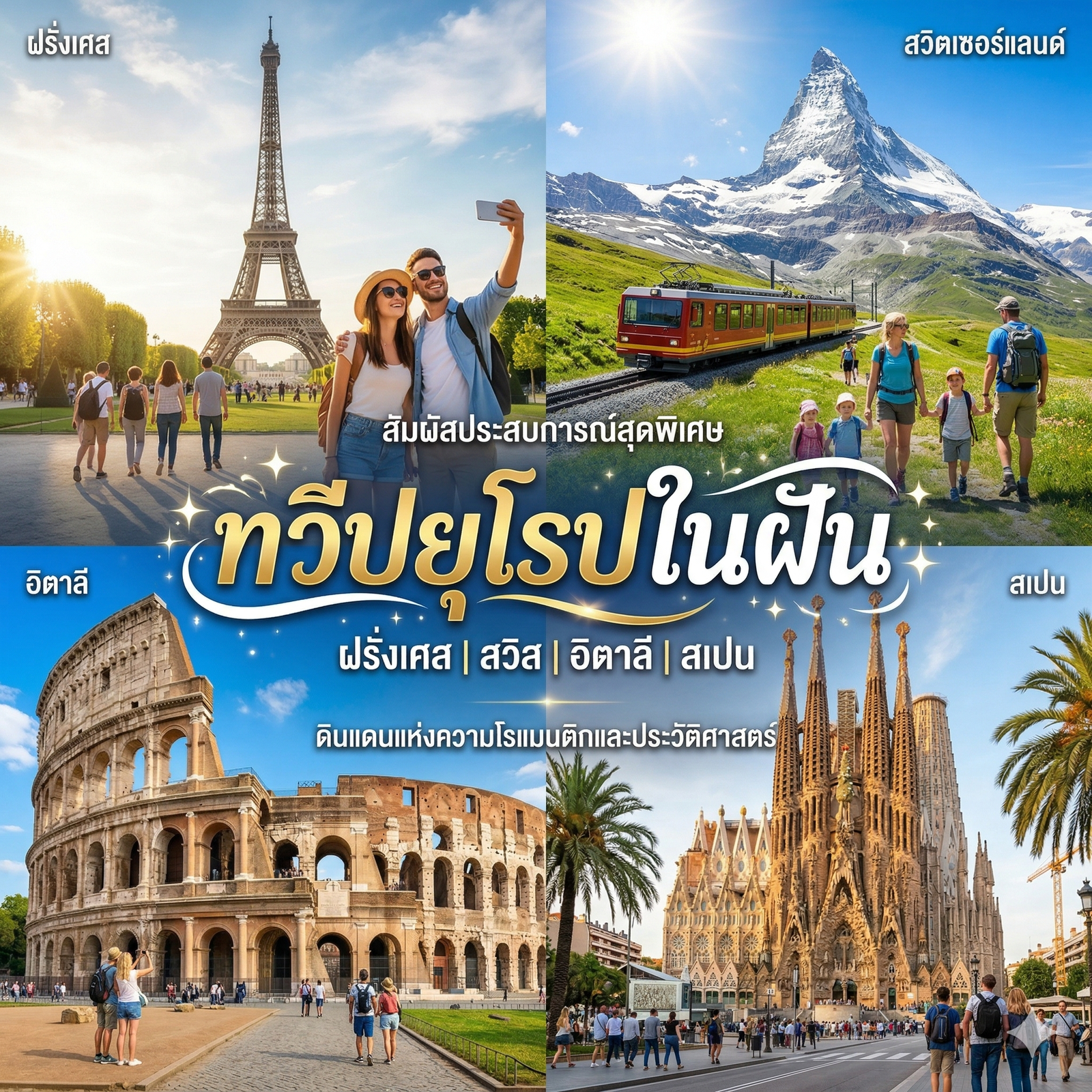 ทัวร์อิตาลี ฝรั่งเศส สวิสเซอร์แลนด์